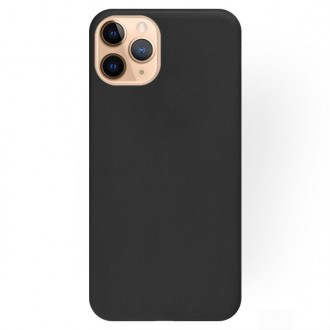 Juodas silikoninis dėklas Apple iPhone 11 Pro telefonui "Rubber TPU"