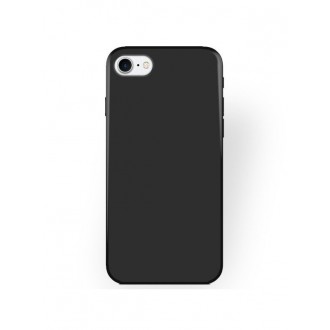 Juodas silikoninis dėklas "Rubber TPU" telefonui Apple iPhone 7 / 8 / SE 2020 / SE 2022