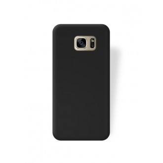 Juodas silikoninis dėklas Samsung Galaxy G930 S7 telefonui "Rubber TPU"