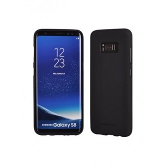 Juodas silikoninis dėklas Mercury "Soft Jelly Case" telefonui Samsung Galaxy S8 (G950)