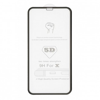 LCD apsauginis stikliukas juodais krašteliais telefonui Xiaomi Redmi 9