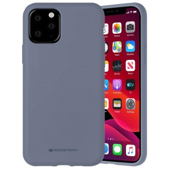 Pilkos levandos spalvos dėklas Mercury "Silicone Case" telefonui Apple iPhone 13 Pro