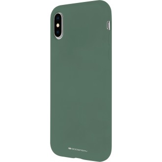 Dėklas "Mercury Silicone Case" Samsung A12 žalias