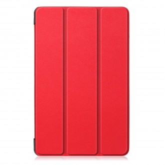 Raudonas atverčiamas dėklas "Smart Leather" planšetei Samsung T510 / T515 Tab A 10.1 2019
