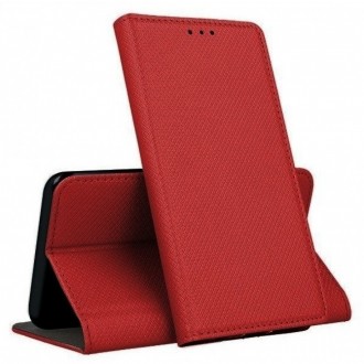 Raudonas atverčiamas dėklas ''Smart Magnet'' telefonui Xiaomi Redmi A5 / Poco C71 (173,45x79,35x8,45)