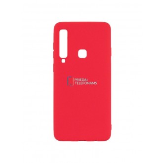 Raudonas silikoninis dėklas Samsung Galaxy A920 A9 2018 telefonui "Mercury Soft Feeling"