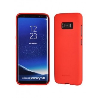 Raudonas silikoninis dėklas Samsung Galaxy S8 telefonui "Mercury Soft Feeling"
