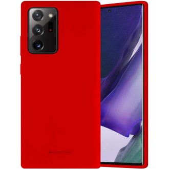 Raudonos spalvos dėklas Mercury "Silicone Case" telefonui Samsung Galaxy N985 Note 20 Ultra