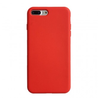 Raudonos spalvos silikoninis dėklas telefonui Apple iPhone 12 Pro "Liquid Silicone" 1.5mm
