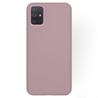 Rožinis silikoninis dėklas Samsung Galaxy A715 A71 telefonui "Rubber TPU"