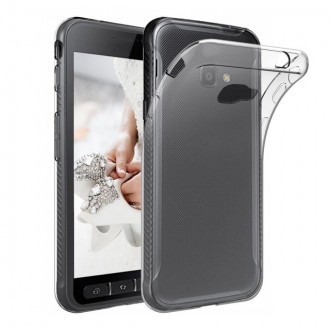 Skaidrus plonas 1mm storio silikoninis dėklas telefonui Samsung Galaxy Xcover 4 / 4s 
