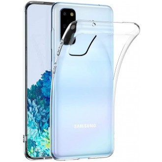 Skaidrus plonas 0,5mm silikoninis dėklas Samsung Galaxy G981 S20 telefonui