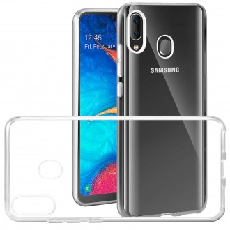 Skaidrus silikoninis dėklas Samsung Galaxy A202 A20e telefonui "Clear" 1,0mm