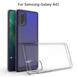 Skaidrus silikoninis dėklas "Clear" 1.0 mm telefonui Samsung Galaxy A41 