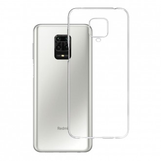 Skaidrus silikoninis dėklas Xiaomi Redmi Note 9S telefonui "3MK" 1,2mm