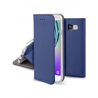 Tamsiai mėlynas atverčiamas dėklas Samsung Galaxy A310 A3 2016 telefonui "Smart Magnet"