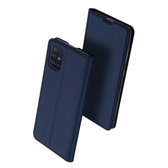 Tamsiai mėlynas atverčiamas dėklas "Dux Ducis Skin" telefonui Samsung Galaxy A51 