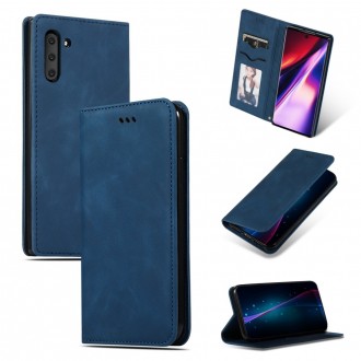 Tamsiai mėlynas atverčiamas dėklas "Business Style" telefonui Samsung S22 Plus