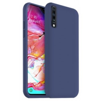 Tamsiai mėlynas silikoninis dėklas Samsung Galaxy A705 A70 telefonui "Liquid Silicone" 2.0mm