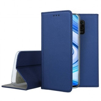 Mėlynas atverčiamas dėklas "Smart Magnet" telefonui Xiaomi Redmi Note 9S / Note 9 Pro 