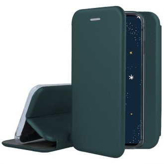 Tamsiai žalias atverčiamas dėklas "Book Elegance" telefonui Huawei P30 Lite