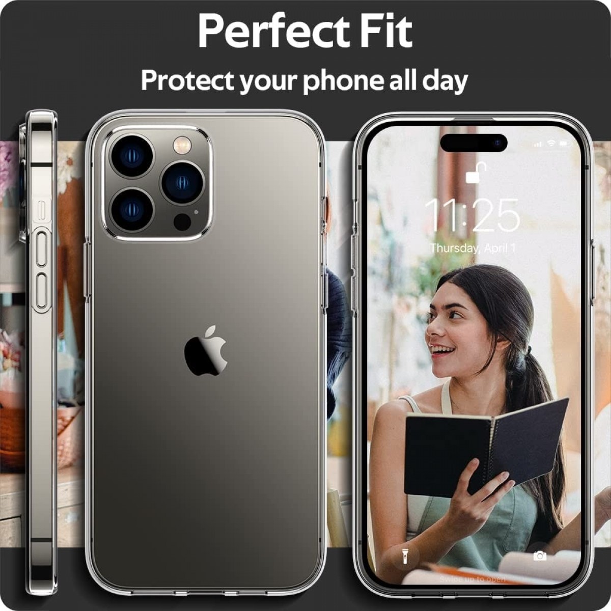 Skaidrus Dėklas X-Level Antislip / O2 telefonui iPhone 15 Pro Max