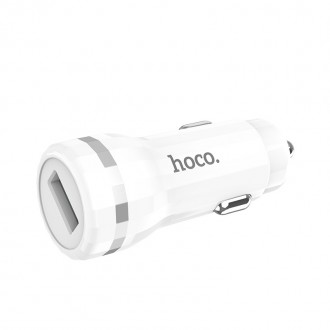 Įkroviklis automobilinis Hoco Z27A Staunch Quick Charge 3.0 (3.1A) baltas