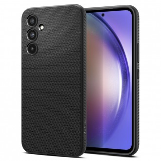 Juodas originalios tekstūros dėklas "Spigen Liquid Air" telefonui Samsung Galaxy A54 5G