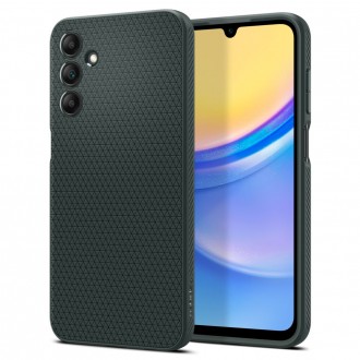 Žalias originalios tekstūros dėklas "Spigen Liquid Air" telefonui Samsung Galaxy A15 4G / 5G