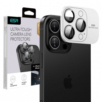 Juodos spalvos kameros apsauga "ESR Armorite Camera Protector" telefonui Apple iPhone 16 Pro / 16 Pro Max