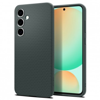 Žalias originalios tekstūros dėklas "Spigen Liquid Air" telefonui Samsung Galaxy S24 FE 