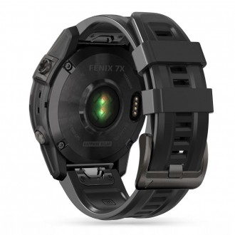 Juoda apyrankė "Tech-Protect Iconband" laikrodžiui GARMIN FENIX 3 / 5X / 3HR / 5X PLUS / 6X / 6X PRO / 7X / 8 (51 MM)