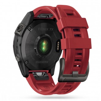 Raudona apyrankė Tech-Protect "Iconband" laikrodžiui Garmin Fenix 5 / 6 / 6 PRO / 7 (22mm)