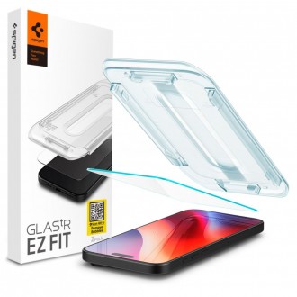 Apsauginis stiklas "Spigen Glas.Tr ”EZ FIT” su montavimo rėmeliu telefonui Apple iPhone 16 Pro