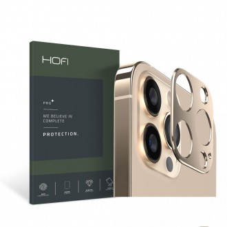 Auksinės spalvos apsauginis skydelis kamerai "Hofi Alucam Pro+" telefonui iPhone 13 Pro / 13 Pro Max