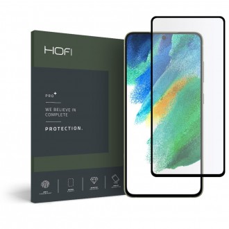 Apsauginis grūdintas stiklas juodais kraštais "Hofi Glass Pro+" telefonui Samsung Galaxy S21 FE