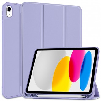 Alyvų spalvos atverčiamas dėklas "Tech-Protect SC Pen" planšetei Apple IPAD 10.9” 10 / 2022 / 11” 11 / 2025