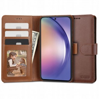 Rudas atverčiamas dėklas Tech-Protect "Wallet" telefonui Samsung Galaxy A54 5G