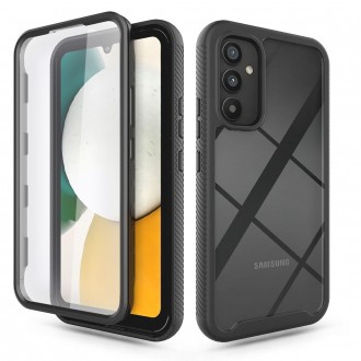 Juodais kraštais permatomas dėklas Tech-Protect "Defence 360" telefonui Samsung Galaxy A34 5G