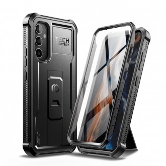 Juodas dviejų dalių dėklas "Tech-Protect Kevlar Pro" telefonui Samsung Galaxy A34 5G