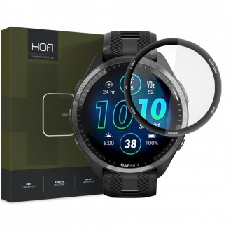 Juodas apsauginis stiklas ''HOFI Hybrid Pro+" laikrodžiui Garmin Forerunner 965