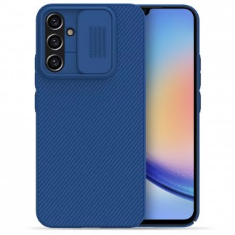 Mėlynas dėklas su kameros apsauga "Nillkin Camshield Pro" telefonui Samsung Galaxy A34 5G