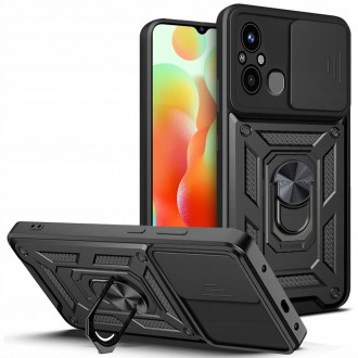 Tvirtas dėklas/stovas su kameros apsauga Tech-Protect "Camshield Pro" telefonui Xiaomi Redmi 12C