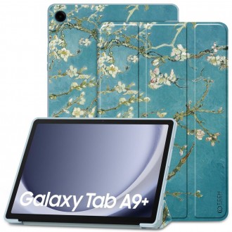 Spalvotas atverčiamas dėklas Tech-Protect "Smartcase Sakura" planšetei Samsung Galaxy TAB A9+ PLUS 11.0 X210 / X215 / X216