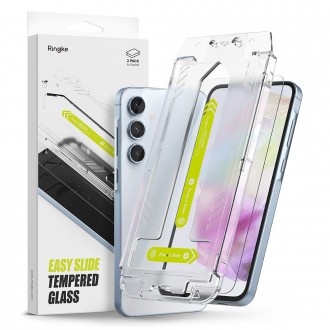 Apsauginis stikliukas (2vnt.) su montavymo rėmeliu "Ringke Easy Slide" telefonui Samsung Galaxy A35 5G
