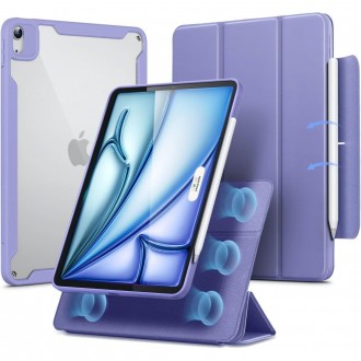 Levandų spalvos atverčiamas dėklas "ESR Rebound Hybrid" skirtas iPad Air 10.9 4 / 5 2020-2022 / 11 6 / 2024