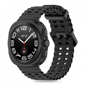 Juodos spalvos apyrankė "Tech-Protect Iconband Pro" laikrodžiui Samsung Galaxy Watch Ultra (47 MM) 