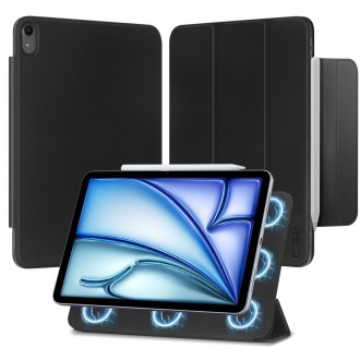 Juodas atverčiamas dėklas "Tech-Protect Smartcase Magnetic" planšetei iPad Air 10.9 4 / 5 / 2020-2022 / 11 6 / 2024