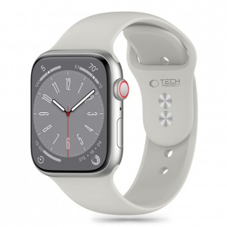 Akmens spalvos apyrankė "Tech-Protect Silicone" laikrodžiui Apple Watch 4 / 5 / 6 / 7 / 8 / 9 / 10 / SE / ULTRA 1 / 2 (44 / 45 / 46 / 49 MM) 