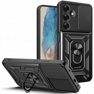 Tvirtas dėklas/stovas su kameros apsauga "Tech-Protect Camshield Pro" telefonui Samsung Galaxy M35 5G
